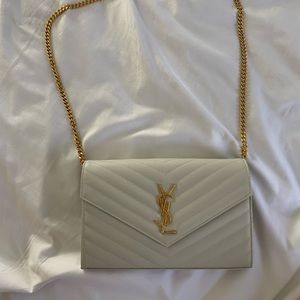 Ysl Monogram Chain Wallet
